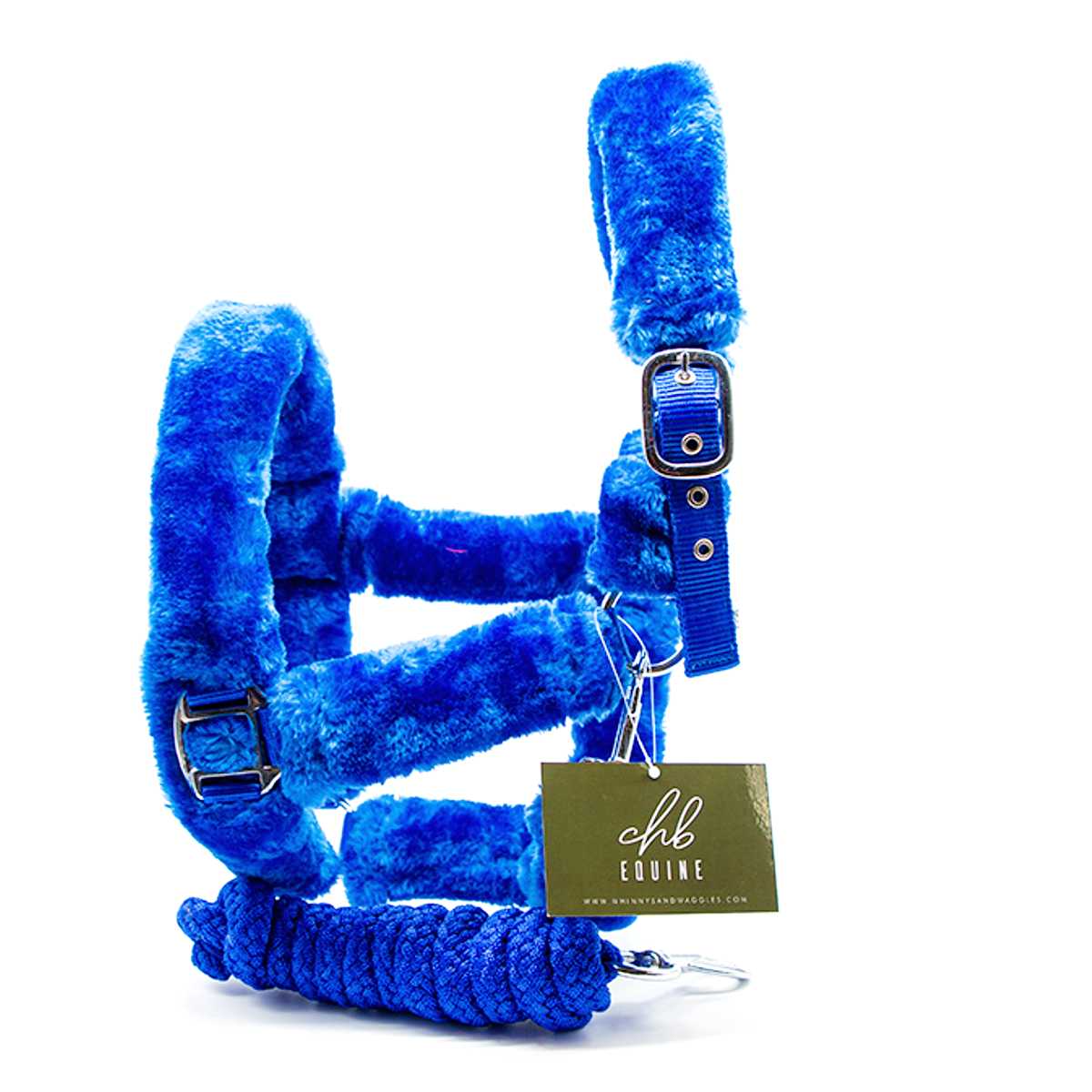 Blue Headcollar and Leadrope Set