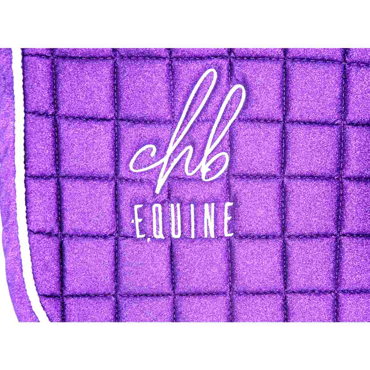 Purple Glitter Saddlecloth