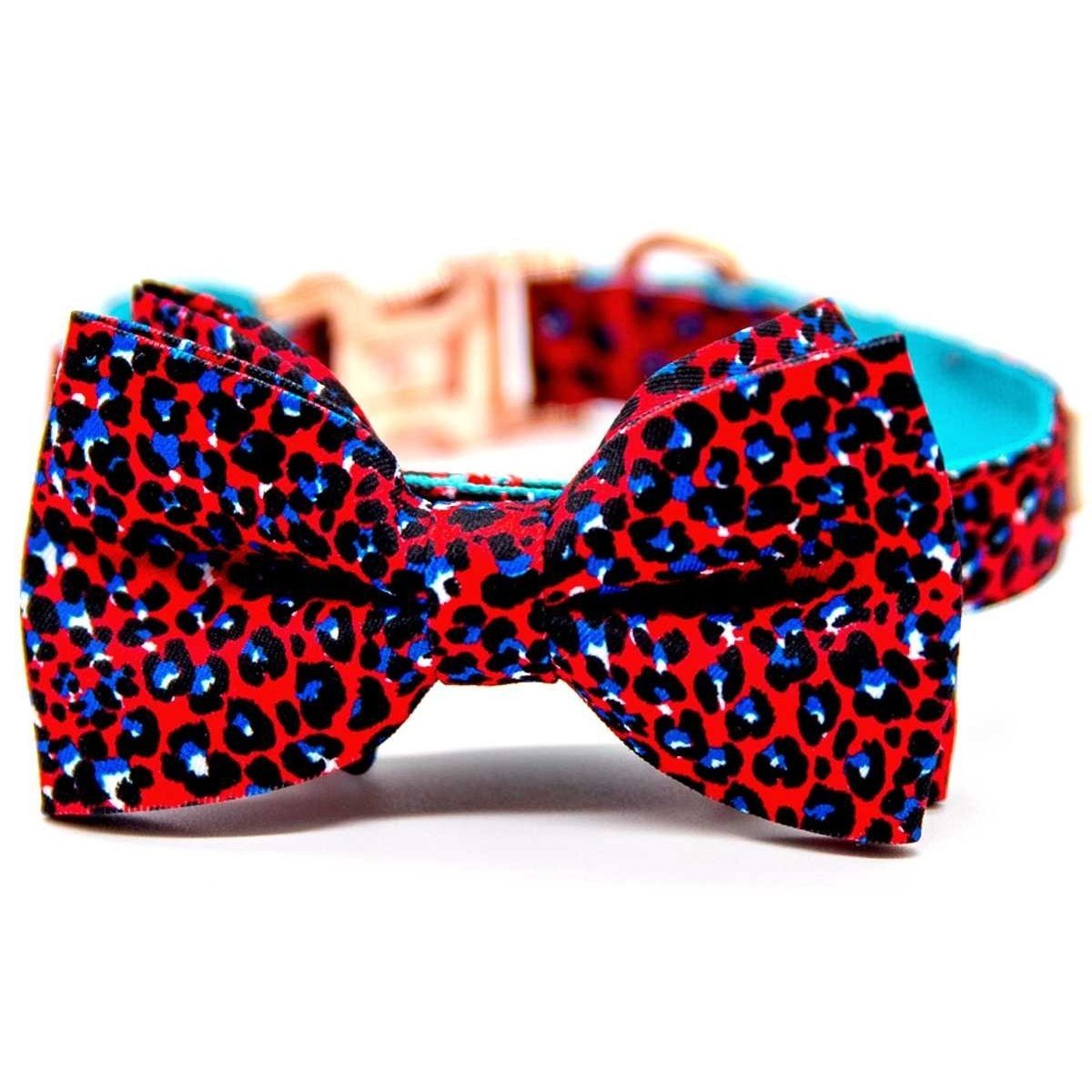 Flame Red Dog Bow