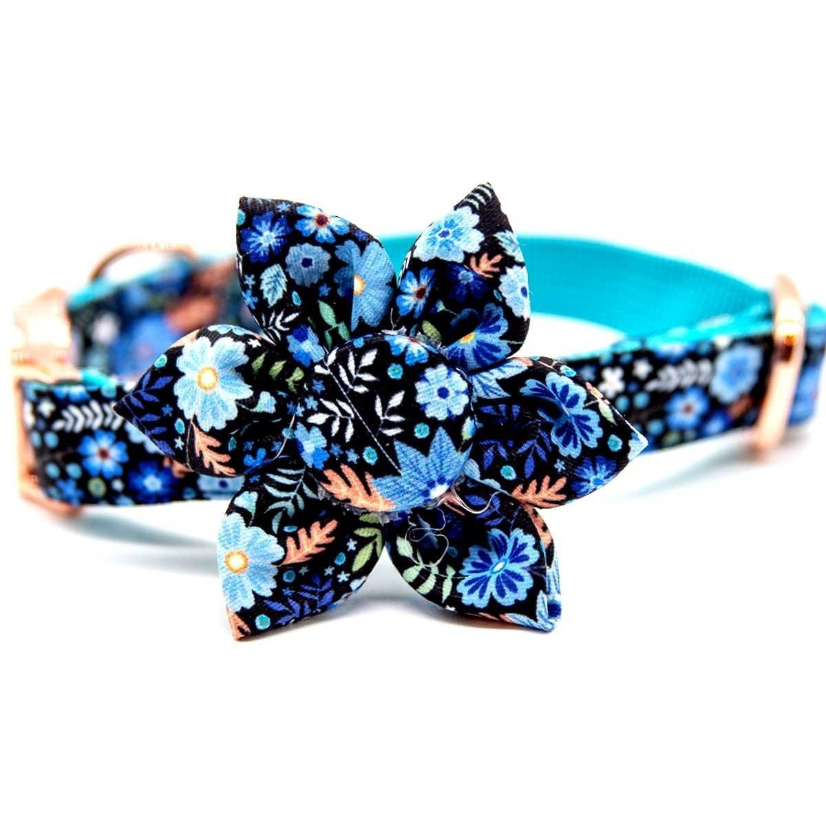 The Winter Blues Dog Bow